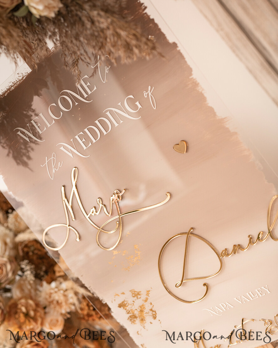 TABLE PLANS AND WEDDING WELCOME SIGNS plexi gold / velvet Acrylic Ombre Beige Wedding Welcome Sign Clear Acrylic and gold Wedding Welcome Sign, Nude Gold Plexi Wedding Welcome Sign, Tan Luxury Wedding Wedding Welcome Sign , Earthy Wedding Signage Golden mirror Wedding Welcome Sign