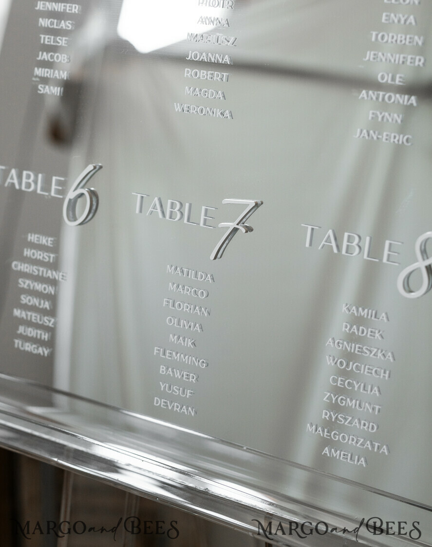 TABLE PLANS AND WEDDING WELCOME SIGNS plexi gold / velvet Silver Mirror Seating Chart Sign, 3d Elegant Find Your Seat - Seating Plan, Luxury Wedding Table Plan, Mirror Wedding Decoration - Golden Reception Signage - Custom Ceremony Sign