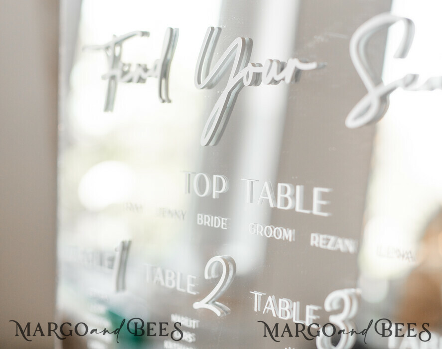 TABLE PLANS AND WEDDING WELCOME SIGNS plexi gold / velvet Silver Mirror Seating Chart Sign, 3d Elegant Find Your Seat - Seating Plan, Luxury Wedding Table Plan, Mirror Wedding Decoration - Golden Reception Signage - Custom Ceremony Sign
