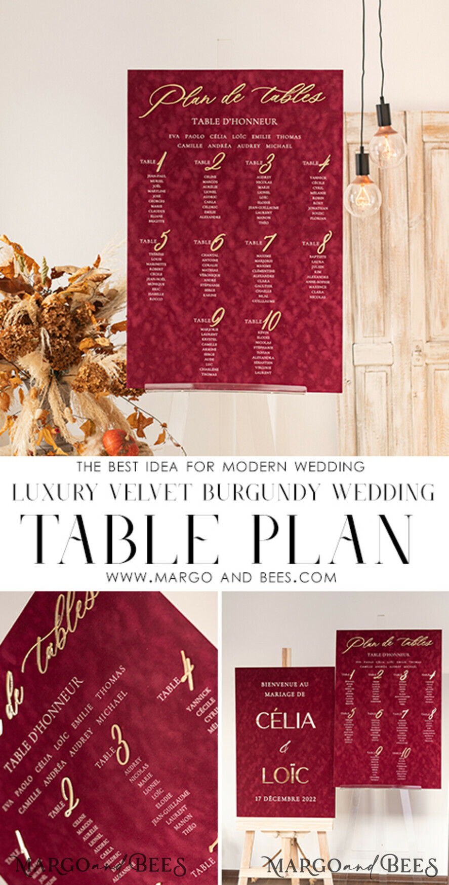 TABLE PLANS AND WEDDING WELCOME SIGNS plexi gold / velvet Burgundy Wedding Table Plan, Maroon velvet and Gold Modern Seating Chart, 3d Elegant Find Your Seat Seating Plan , Luxury Wedding Table Plan, Wedding Decoration with golden letters Marsala Golden Reception Signage Red Custom Ceremony Sign