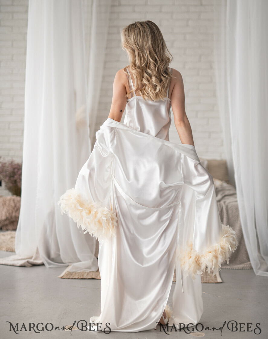 BRIDE bolero, robes, garter Bridal Robes Bridal Robe with feathers and Nightgown Set, bridal robe kimono sleeve Sexy boudoir robe, wedding set slip, Robes for bride with name on it Personalised Satin Robes, Luxury Bride Dressing Gowns, Sexy sleeves Wedding Robes, Get Ready Bridal Robes with name on it , Hen Party Silk Robes with feathers Custom bride robe and Nightgown Set, bridal robe puff long sleeve Sexy boudoir robe, bride set slip & robe, Robes for bride with name on it