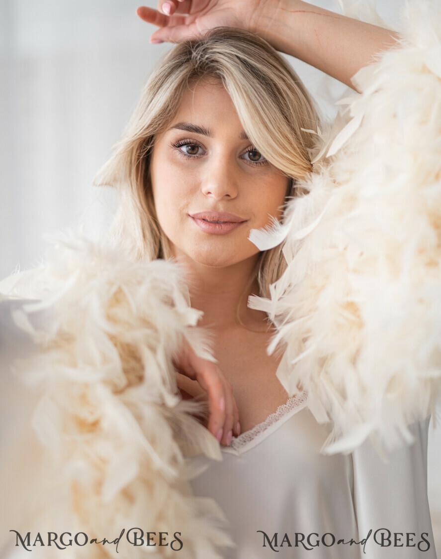 BRIDE bolero, robes, garter Bridal Robes Bridal Robe with feathers and Nightgown Set, bridal robe kimono sleeve Sexy boudoir robe, wedding set slip, Robes for bride with name on it Personalised Satin Robes, Luxury Bride Dressing Gowns, Sexy sleeves Wedding Robes, Get Ready Bridal Robes with name on it , Hen Party Silk Robes with feathers Custom bride robe and Nightgown Set, bridal robe puff long sleeve Sexy boudoir robe, bride set slip & robe, Robes for bride with name on it