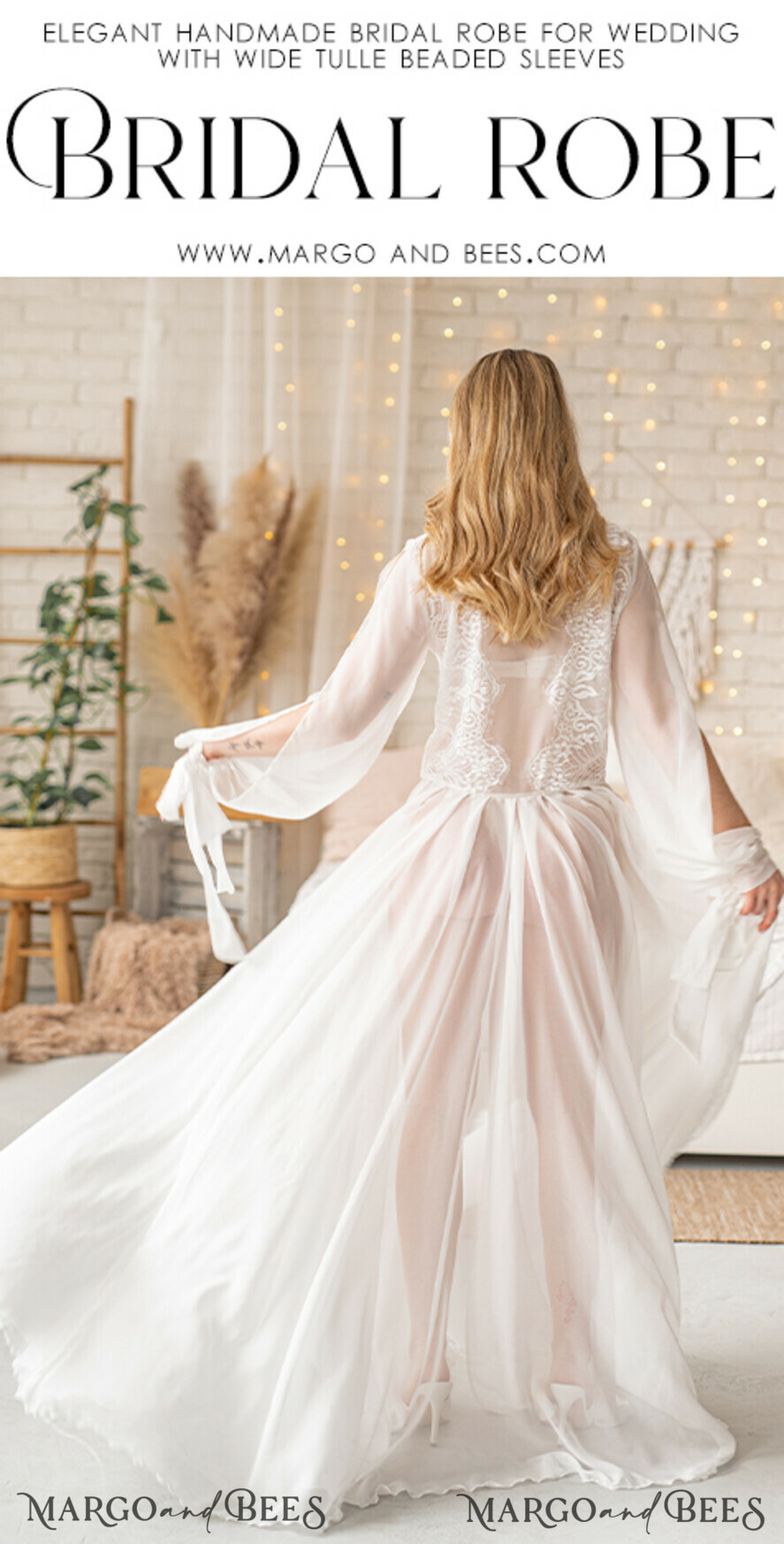 BRIDE bolero, robes, garter Bridal Robes Silk Muslin Robe for Bride, Long Lace Bridal robe for wedding with wide open sleeves, Silk Bride robe Long white robe Satin silk boudoir robe Dressing gown Bridesmaid gift