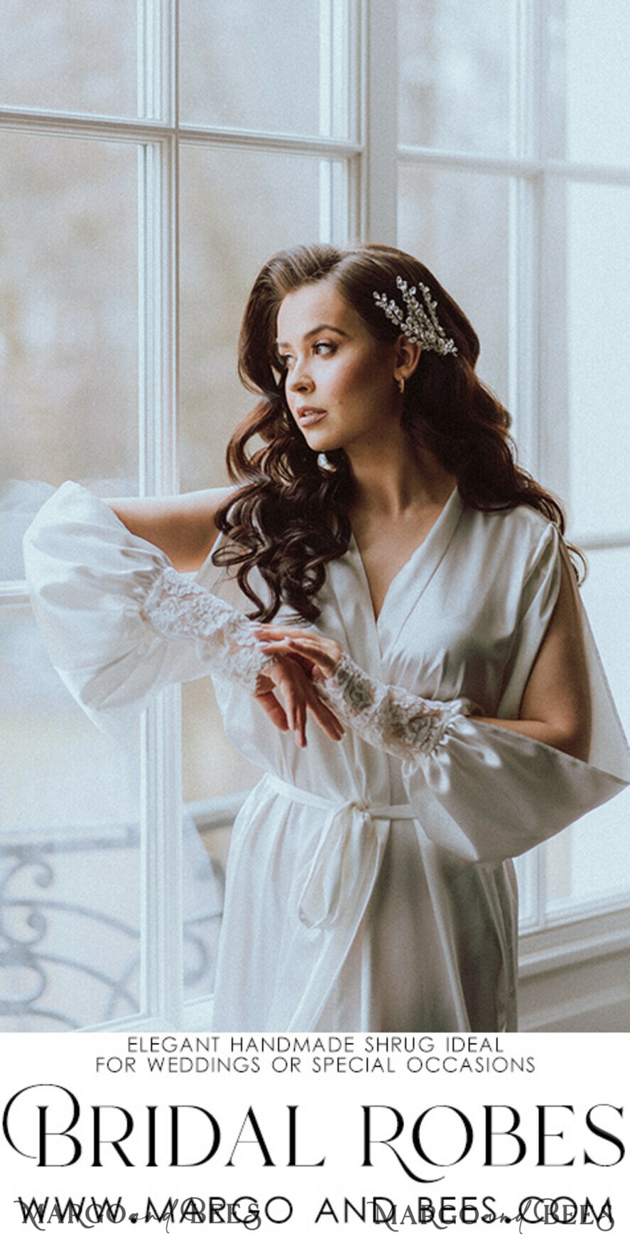 BRIDE bolero, robes, garter Bridal Robes Bride robe White boudoir robe Long silk robe Bridal lace robe Dres