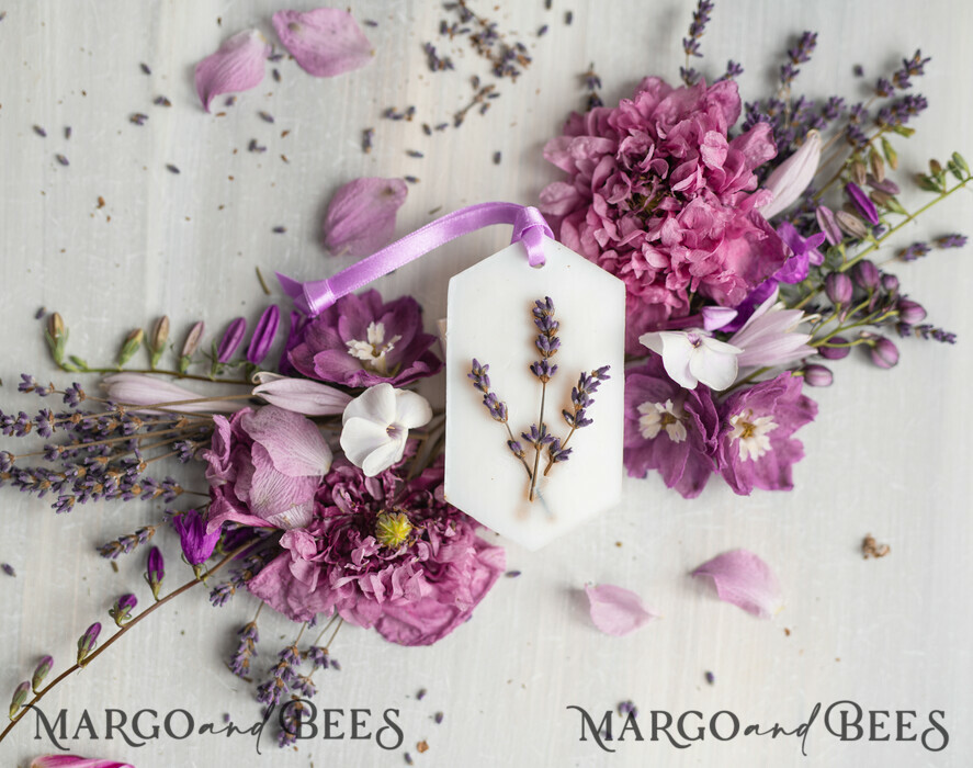 WEDDING FAVORS Wedding Soy Wax Tablet Thank You Favor gift Soy Scented wax Tablet favours with lavender, Boho wedding air Freshener, Scented thank you Decoration, Baby shower favor gift, Rustic wedding favors idea