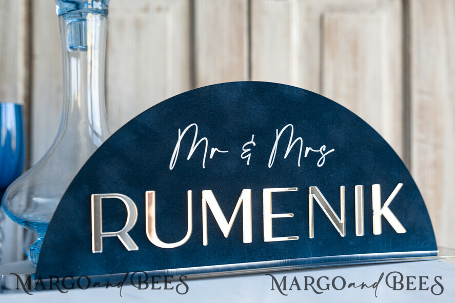 TABLE DECOR SIGNS Velvet table Numbers and Decor Silver Acrylic Top Table Mr and Mrs signs with stand, Dark Blue Velvet Silver Mirror Table Sign, Navy Blue Silver Plexi Top Table Mr and Mrs signs, Luxury Wedding Table Decor Centerpieces