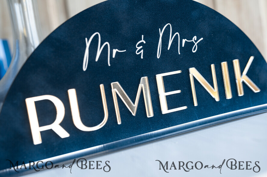 TABLE DECOR SIGNS Velvet table Numbers and Decor Silver Acrylic Top Table Mr and Mrs signs with stand, Dark Blue Velvet Silver Mirror Table Sign, Navy Blue Silver Plexi Top Table Mr and Mrs signs, Luxury Wedding Table Decor Centerpieces