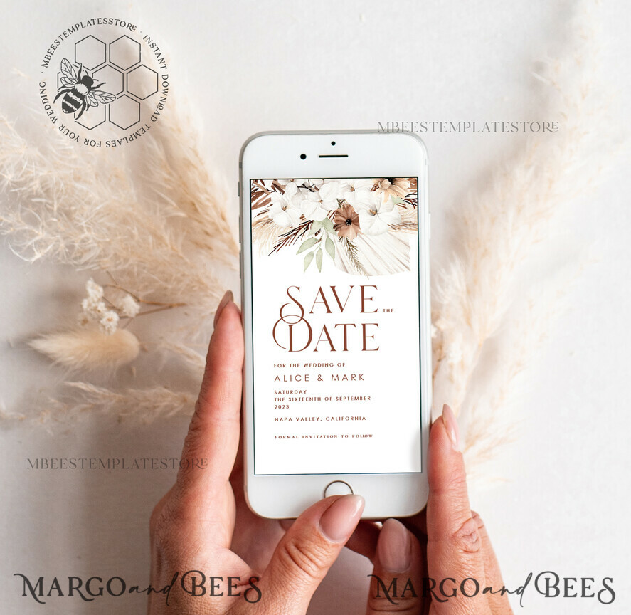 TEMPLETT digital invitation Electronic Wedding Invitation template, SmartPhone Wedding Invitation Editable Template, Picture Wedding Invitation Evite Template, personalised Digital Wedding Invitation. Smartphone Electronic Wedding Invitation