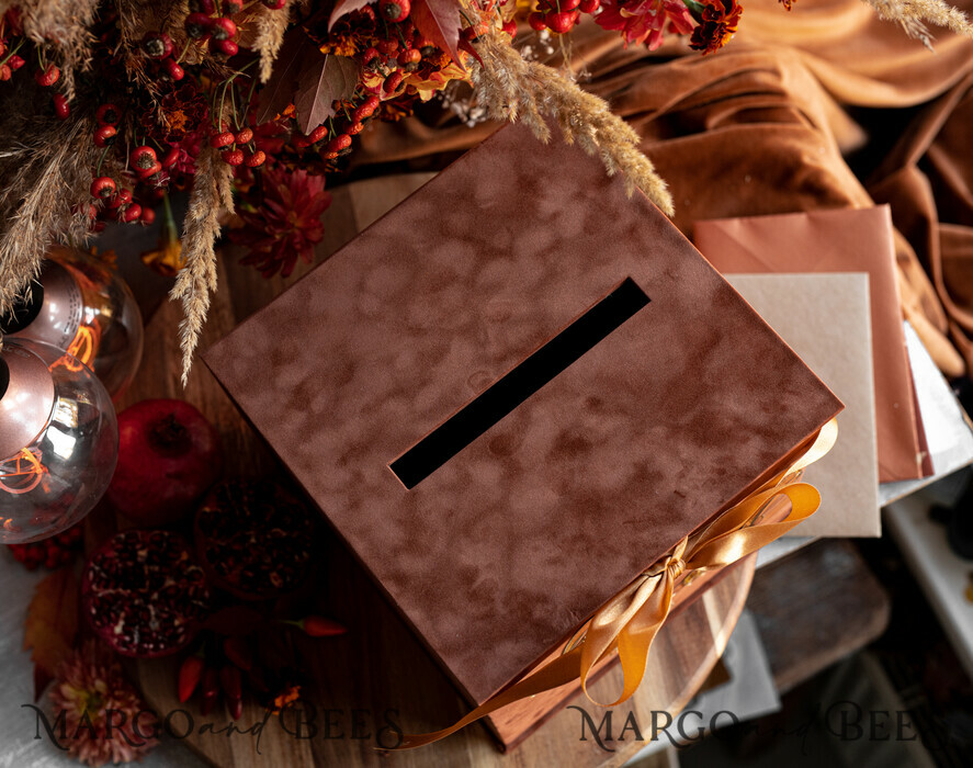 CARD BOXES velvet card boxes Terracotta Fall Card Box and Arch Acrylic Cards & Gifts Clear Sign, Velvet Rust Wedding Card Box with Lid, Burnt Orange Wedding Money Box, Copper Wedding Card Box cards and gift Arch acrylic sign set