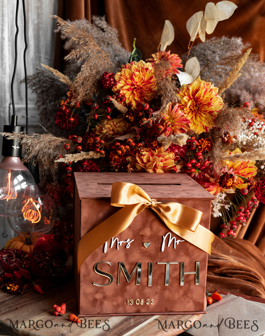 CARD BOXES velvet card boxes Terracotta Gift Card Box, Velvet Fall wedding wishing well money gift card box, Rust Personalized Wedding Card Box, Copper Luxury Card Box, Burnt Orange Wedding Card Box with Lid, Burnt Orange Wedding Money Box, Wedding Card Box