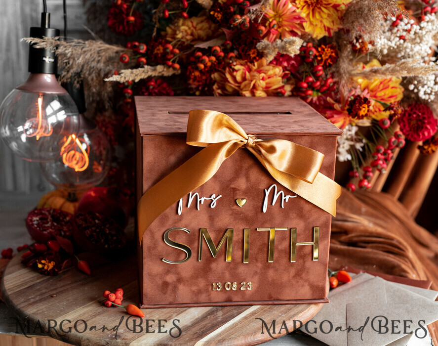 CARD BOXES velvet card boxes Terracotta Gift Card Box, Velvet Fall wedding wishing well money gift card box, Rust Personalized Wedding Card Box, Copper Luxury Card Box, Burnt Orange Wedding Card Box with Lid, Burnt Orange Wedding Money Box, Wedding Card Box