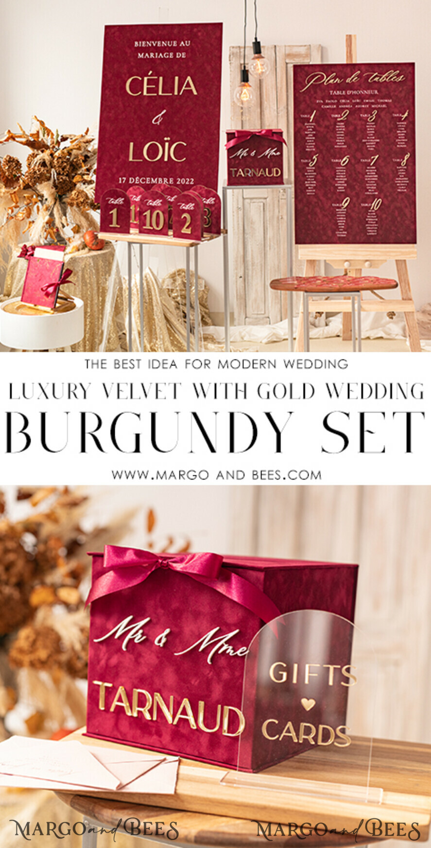 CARD BOXES velvet card boxes burgundy Card Box & arch acrylic sign , Maroon Wedding Card Box with Lid, Marsala Wedding Money Box, Wedding Card Box with slot cards & gift Arch acrylic sign set