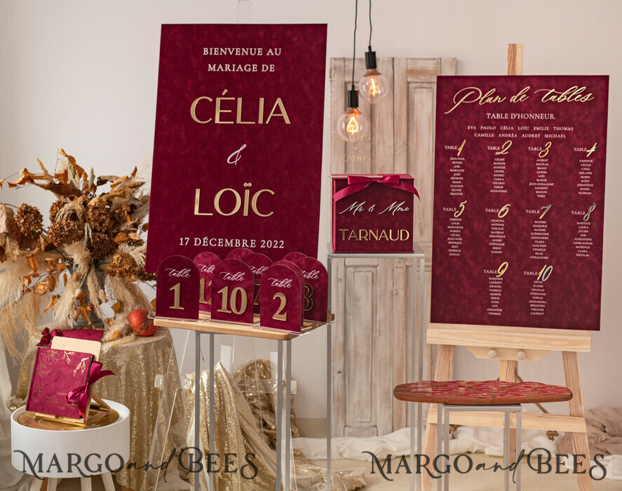CARD BOXES velvet card boxes burgundy Card Box & arch acrylic sign , Maroon Wedding Card Box with Lid, Marsala Wedding Money Box, Wedding Card Box with slot cards & gift Arch acrylic sign set