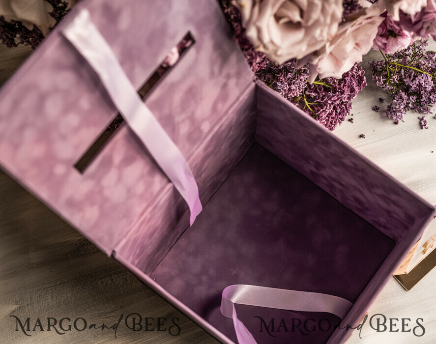 CARD BOXES velvet card boxes Mauve Velvet Gift Card Box & Cards Gifts Sign Set, Velvet Classic wedding wishing well money gift card box, Personalized Gold Box, MvS