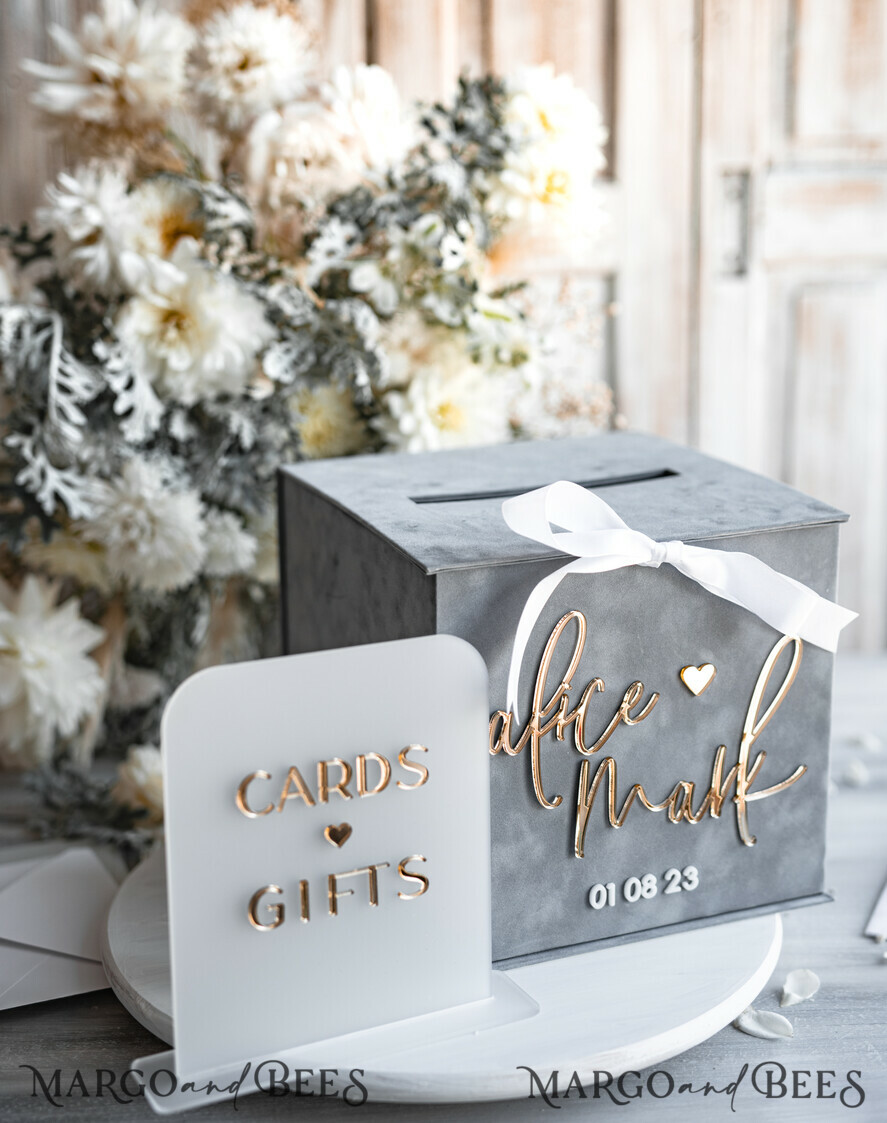 CARD BOXES velvet card boxes Card Box, Wedding Card Box with Lid, Spring Wedding Money Box, Wedding Card Box with slot and cards and gift frozen acrylic sign set, wedding wishing well acrylic money gift card box and plexi cards gifts set