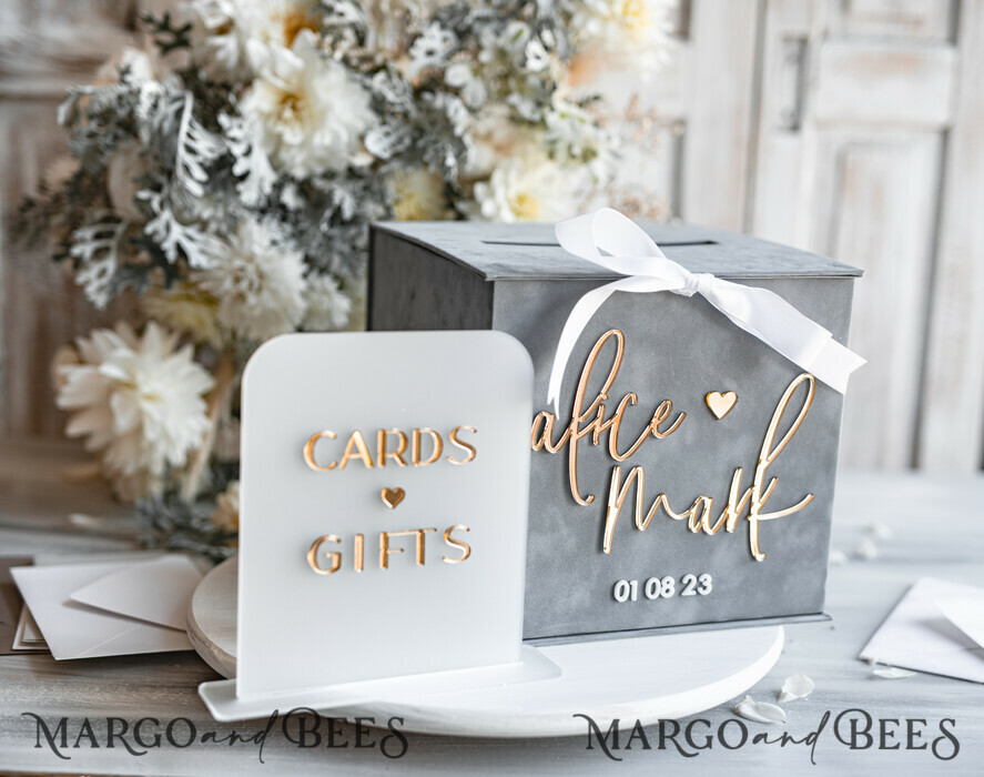 CARD BOXES velvet card boxes Card Box, Wedding Card Box with Lid, Spring Wedding Money Box, Wedding Card Box with slot and cards and gift frozen acrylic sign set, wedding wishing well acrylic money gift card box and plexi cards gifts set