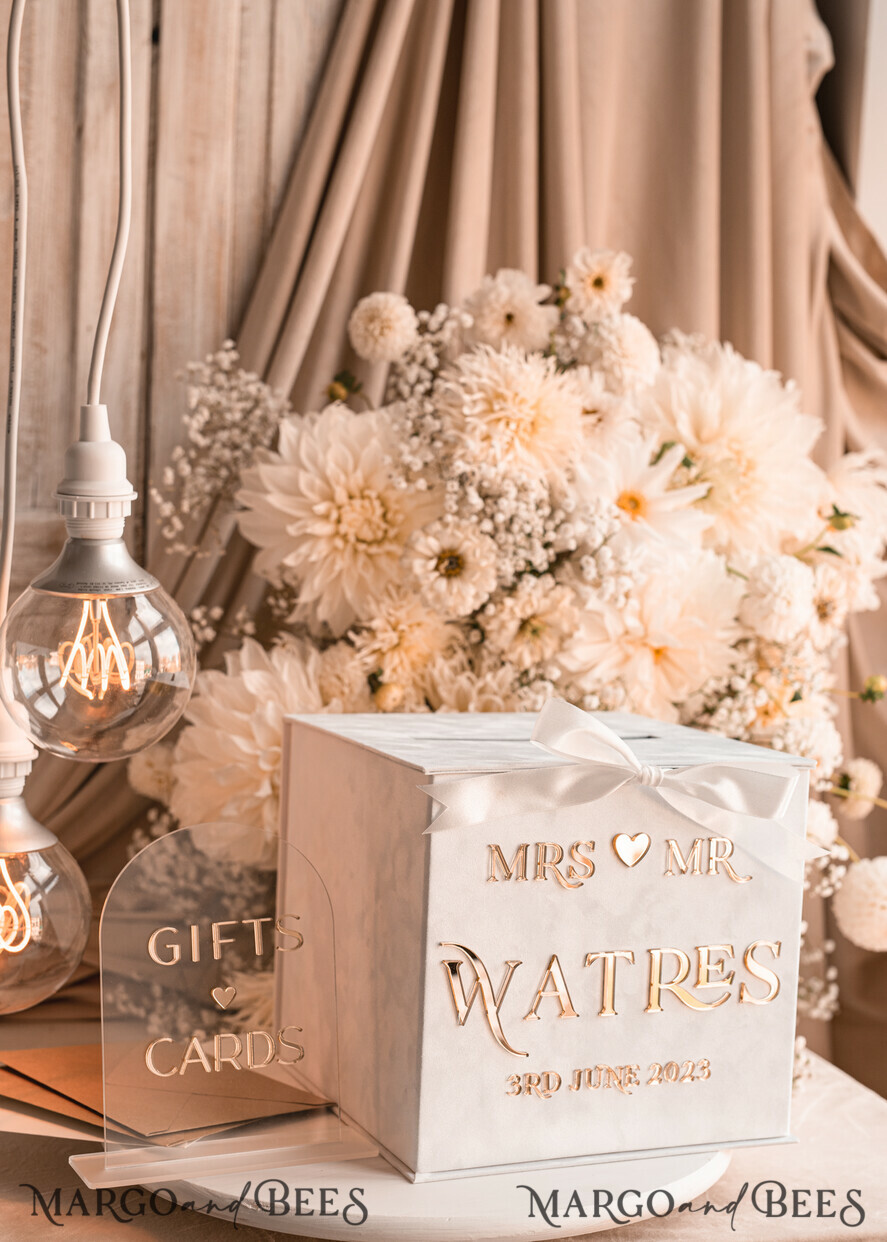 CARD BOXES velvet card boxes Pure White Gift Card Box & Cards Gifts Sign Set, Velvet Classic wedding wishing well money gift card box, Personalized Gold White Wedding Card Box, Luxury Card Box, Wedding Card Box with Lid, Wedding Money Box