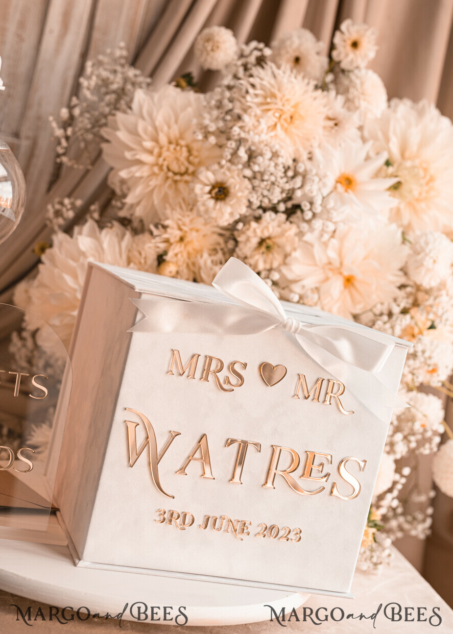 CARD BOXES velvet card boxes Pure White Gift Card Box & Cards Gifts Sign Set, Velvet Classic wedding wishing well money gift card box, Personalized Gold White Wedding Card Box, Luxury Card Box, Wedding Card Box with Lid, Wedding Money Box