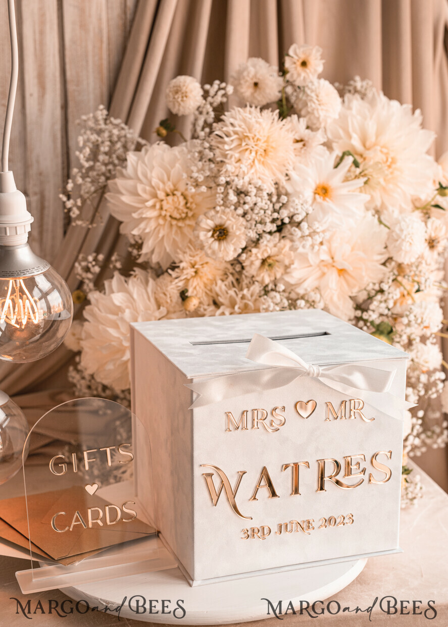 CARD BOXES velvet card boxes Pure White Gift Card Box & Cards Gifts Sign Set, Velvet Classic wedding wishing well money gift card box, Personalized Gold White Wedding Card Box, Luxury Card Box, Wedding Card Box with Lid, Wedding Money Box