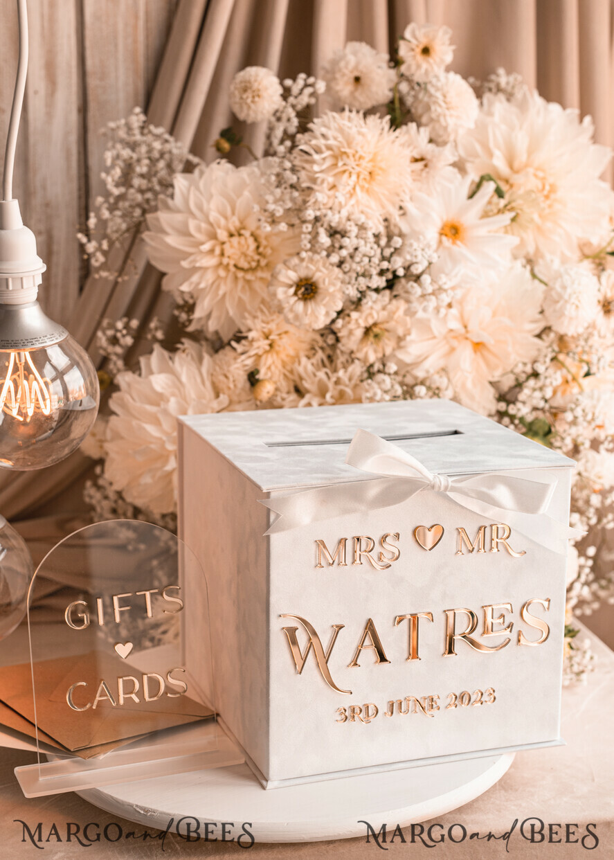 CARD BOXES velvet card boxes Pure White Gift Card Box & Cards Gifts Sign Set, Velvet Classic wedding wishing well money gift card box, Personalized Gold White Wedding Card Box, Luxury Card Box, Wedding Card Box with Lid, Wedding Money Box