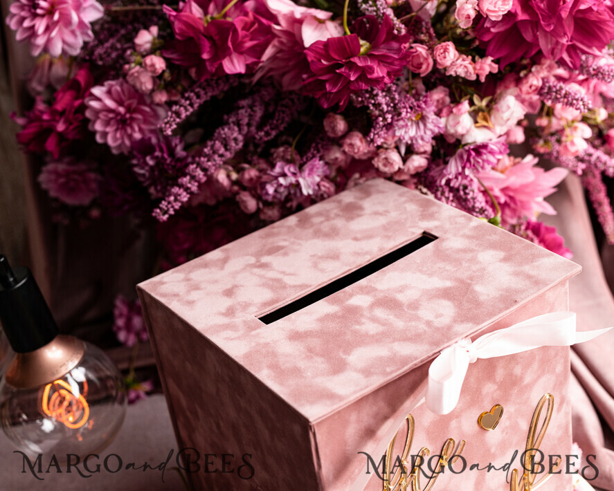 CARD BOXES velvet card boxes Gift Card Box & Cards well wishes Sign Set , Velvet Blush wedding wishing well money gift card box, Personalized Wedding Card Box, Luxury Card Box, Wedding Card Box with Lid, Wedding Money Box, Wedding Card Box