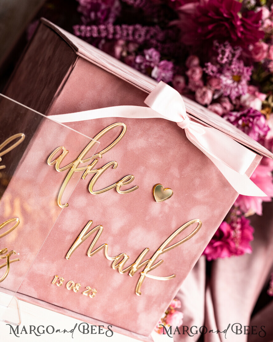 CARD BOXES velvet card boxes Gift Card Box & Cards well wishes Sign Set , Velvet Blush wedding wishing well money gift card box, Personalized Wedding Card Box, Luxury Card Box, Wedding Card Box with Lid, Wedding Money Box, Wedding Card Box
