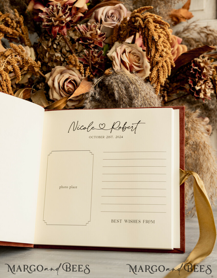 CARD BOXES velvet card boxes terracotta gold Velvet Set Card Box with lock & Polaroid Guestbook & Cards gifts Sign instax instruction sign combo and pens set, fall Wedding Card Box with Lid Instant Instax Guestbook Wedding Money Box Sing Guestbook Set