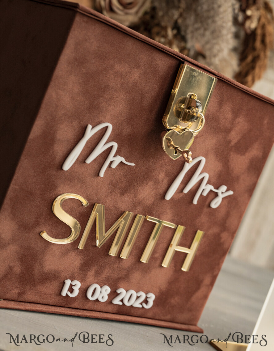 CARD BOXES velvet card boxes terracotta gold Velvet Set Card Box with lock & Polaroid Guestbook & Cards gifts Sign instax instruction sign combo and pens set, fall Wedding Card Box with Lid Instant Instax Guestbook Wedding Money Box Sing Guestbook Set