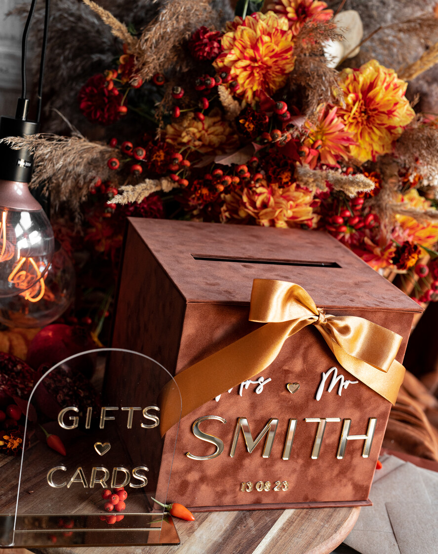 CARD BOXES velvet card boxes Terracotta Fall Card Box and Arch Acrylic Cards & Gifts Clear Sign, Velvet Rust Wedding Card Box with Lid, Burnt Orange Wedding Money Box, Copper Wedding Card Box cards and gift Arch acrylic sign set
