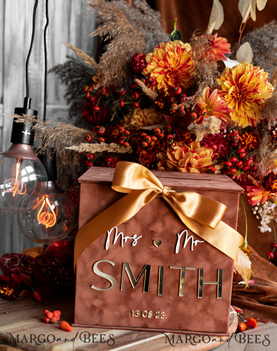 CARD BOXES velvet card boxes Terracotta Fall Card Box and Arch Acrylic Cards & Gifts Clear Sign, Velvet Rust Wedding Card Box with Lid, Burnt Orange Wedding Money Box, Copper Wedding Card Box cards and gift Arch acrylic sign set