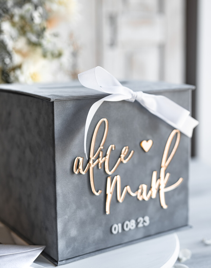 CARD BOXES velvet card boxes Gift Card Box & Sign Set, Velvet grey wedding wishing well money gift card box, Personalized Wedding Card Box, Grey Luxury Card Box, Wedding Card Box with Lid, Grey Wedding Money Box, Wedding Card Box