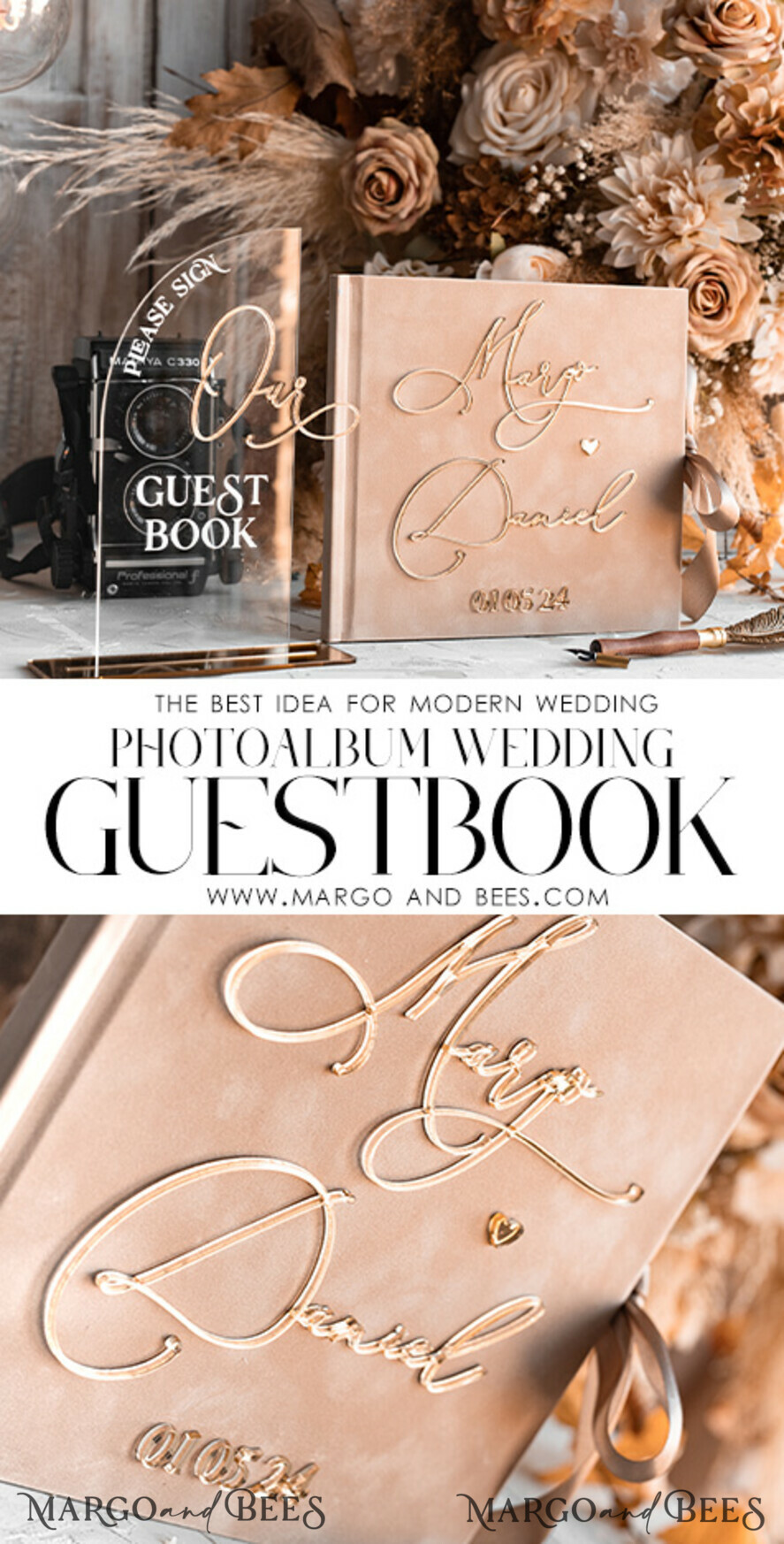CARD BOXES velvet card boxes Velvet Set Card Box Guestbook & Sign, Wedding Card Box with Lid Instant Instax Guestbook, Beige Wedding Money Box Sing Guestbook Set, Nude Card Box with slot and cards and gift Arch acrylic sign set