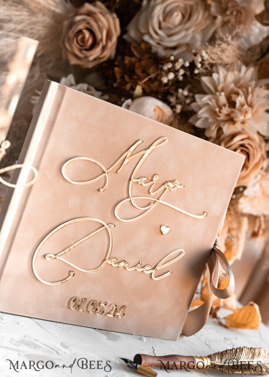 CARD BOXES velvet card boxes Velvet Set Card Box Guestbook & Sign, Wedding Card Box with Lid Instant Instax Guestbook, Beige Wedding Money Box Sing Guestbook Set, Nude Card Box with slot and cards and gift Arch acrylic sign set