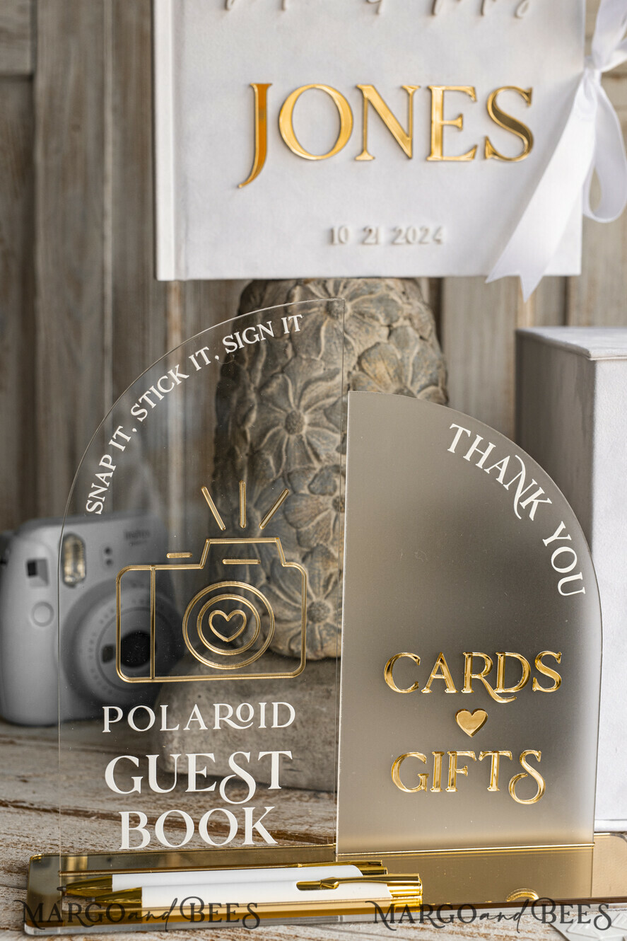 CARD BOXES velvet card boxes White gold Velvet Set Card Box with lock & Polaroid Guestbook & Cards gifts Sign and instax instruction sign combo and pens set, Wedding Card Box with Lid Instant Instax Guestbook Wedding Money Box Sing Guestbook Set