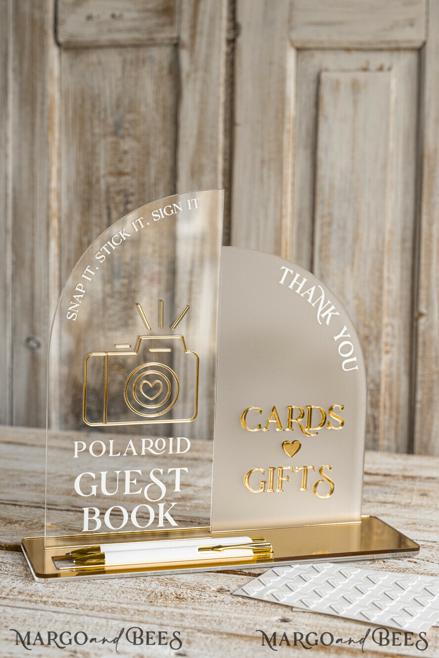 CARD BOXES velvet card boxes White gold Velvet Set Card Box with lock & Polaroid Guestbook & Cards gifts Sign and instax instruction sign combo and pens set, Wedding Card Box with Lid Instant Instax Guestbook Wedding Money Box Sing Guestbook Set