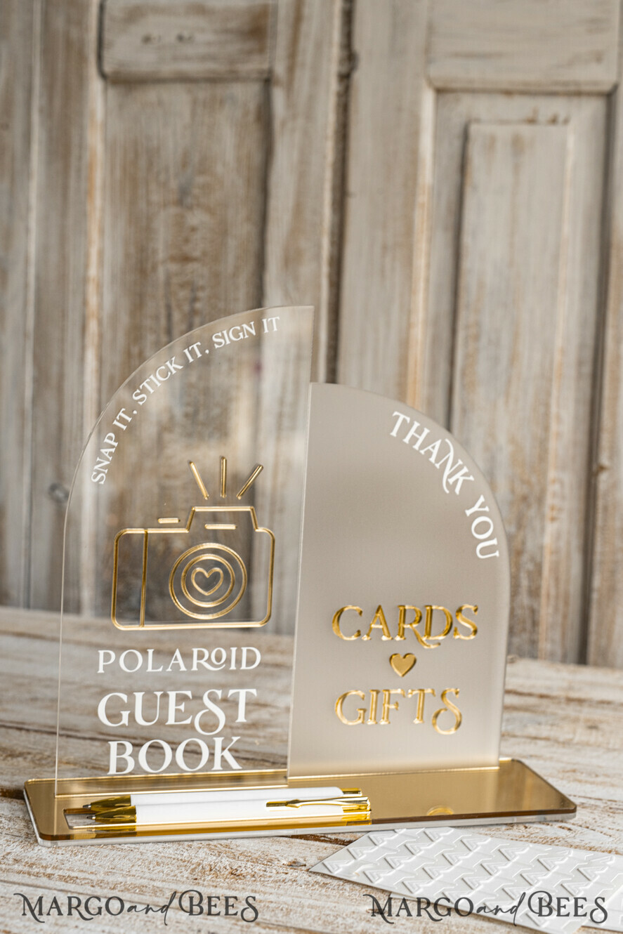 CARD BOXES velvet card boxes White gold Velvet Set Card Box with lock & Polaroid Guestbook & Cards gifts Sign and instax instruction sign combo and pens set, Wedding Card Box with Lid Instant Instax Guestbook Wedding Money Box Sing Guestbook Set
