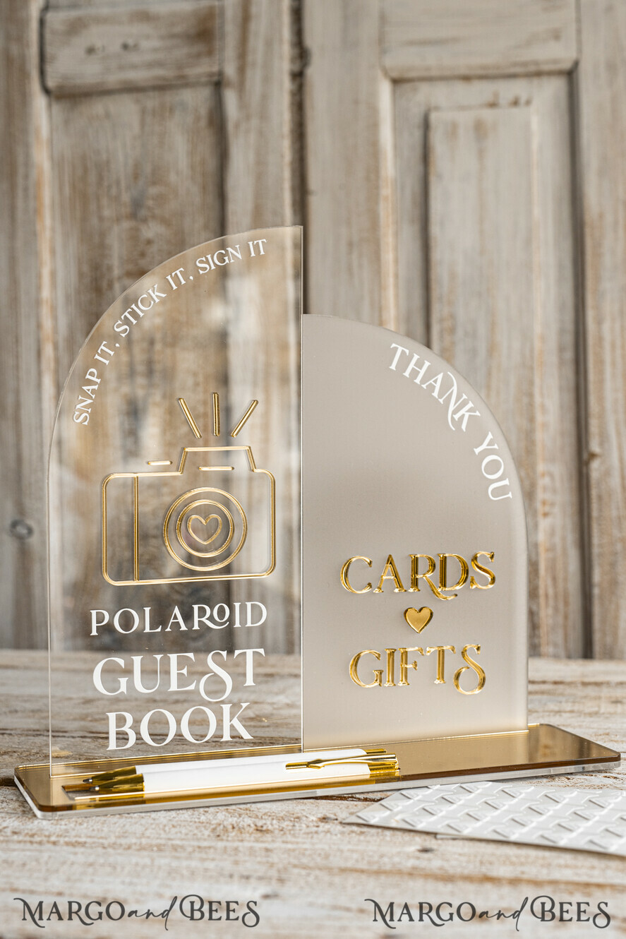 CARD BOXES velvet card boxes White gold Velvet Set Card Box with lock & Polaroid Guestbook & Cards gifts Sign and instax instruction sign combo and pens set, Wedding Card Box with Lid Instant Instax Guestbook Wedding Money Box Sing Guestbook Set