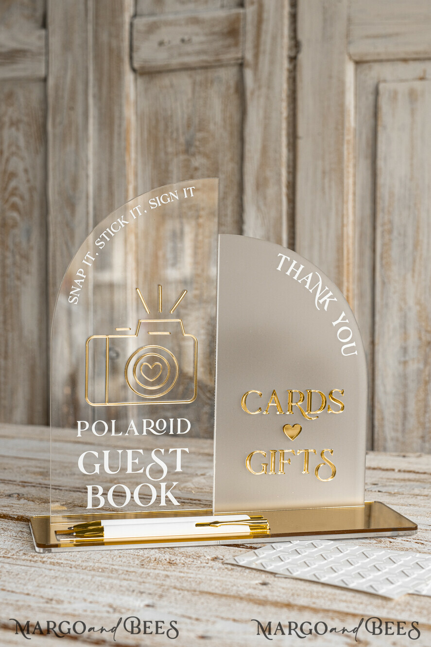 CARD BOXES velvet card boxes White gold Velvet Set Card Box with lock & Polaroid Guestbook & Cards gifts Sign and instax instruction sign combo and pens set, Wedding Card Box with Lid Instant Instax Guestbook Wedding Money Box Sing Guestbook Set