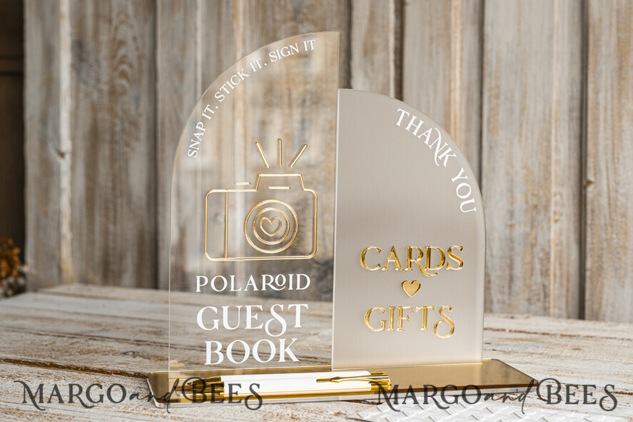 CARD BOXES velvet card boxes White gold Velvet Set Card Box with lock & Polaroid Guestbook & Cards gifts Sign and instax instruction sign combo and pens set, Wedding Card Box with Lid Instant Instax Guestbook Wedding Money Box Sing Guestbook Set