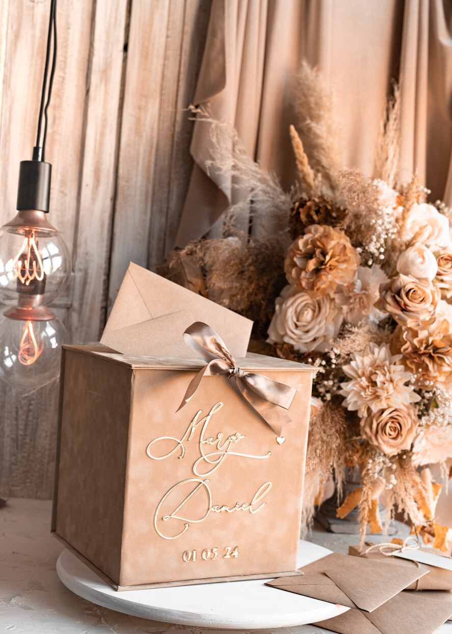 CARD BOXES velvet card boxes Velvet Taupe Card Box & Plexi sign set, Wedding Card Box with Lid, Beige Gold Wedding Money Box, Nude Wedding Card Box with slot, cards and gift Arch acrylic sign set