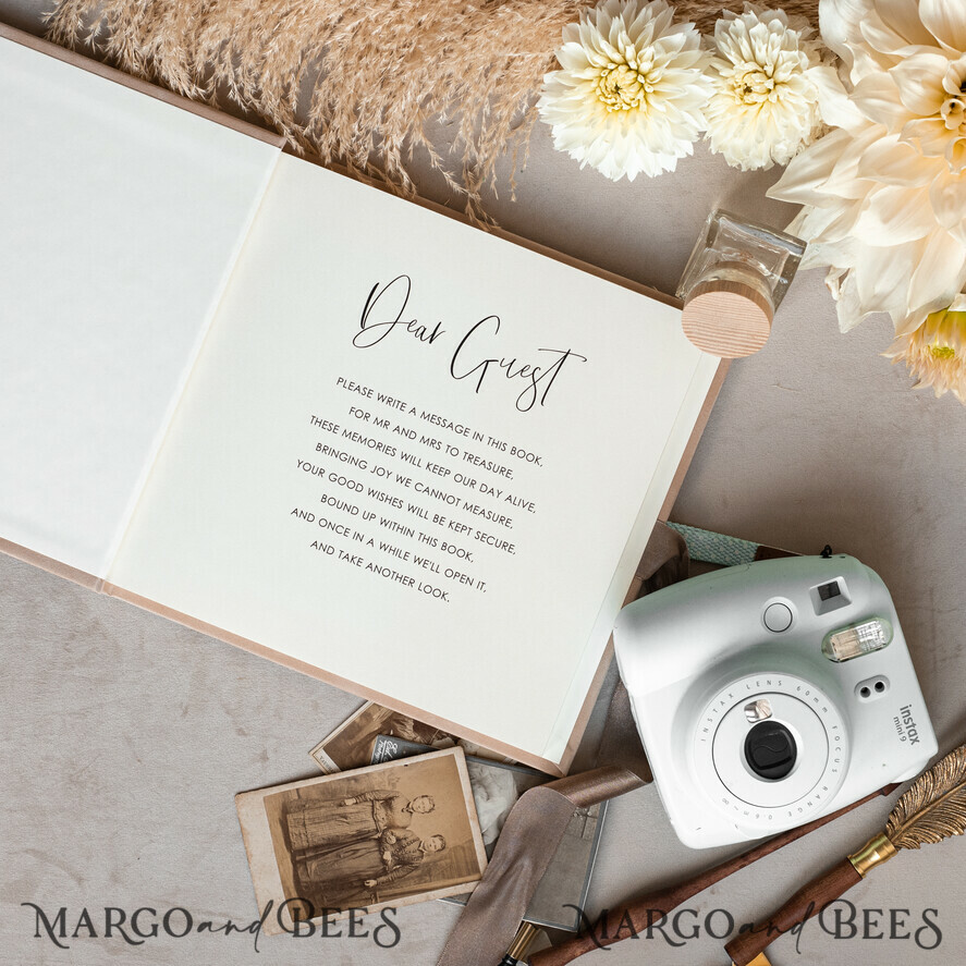 PHOTO ALBUM/ PHOTO BOX Memory Bundle PhotoBox Gustbooks Vows Beige Velvet Bundle Wedding Keepsake Set- Guestbook & sign, His Hers Wedding Vows, Photobox for pictures