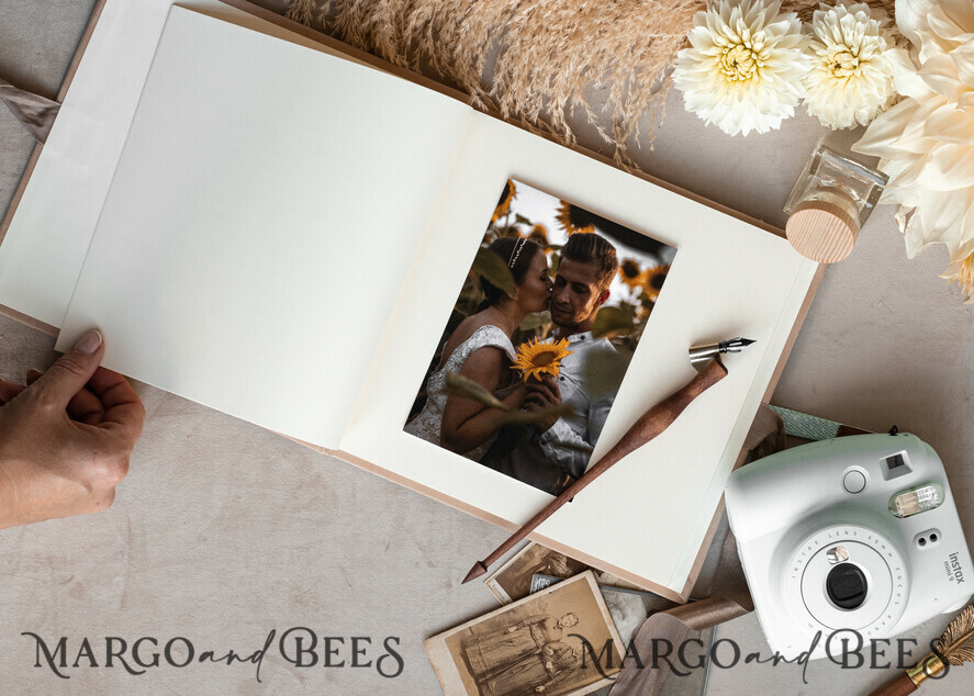 PHOTO ALBUM/ PHOTO BOX Memory Bundle PhotoBox Gustbooks Vows Beige Velvet Bundle Wedding Keepsake Set- Guestbook & sign, His Hers Wedding Vows, Photobox for pictures