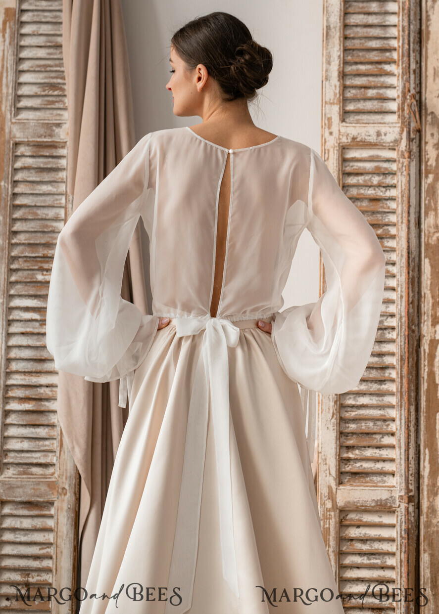 BRIDE bolero, robes, garter LACE WEDDING BOLERO Ivory Silk Wedding bolero long sleeve, Shrug Women Wedding, Bridal Modest Coverup, Boho Blouse for Bride, Bridal Lace Blouse, dress capalet