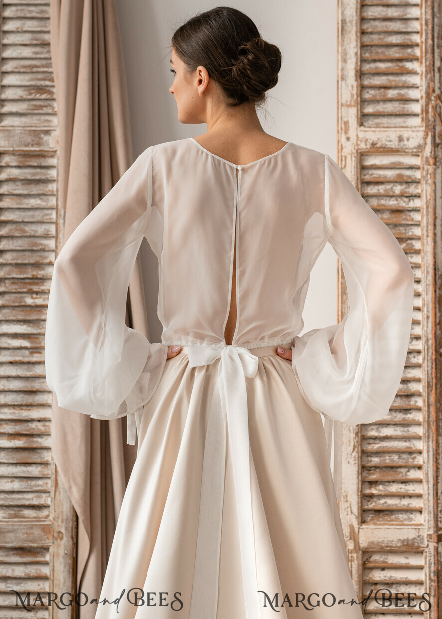 BRIDE bolero, robes, garter LACE WEDDING BOLERO Ivory Silk Wedding bolero long sleeve, Shrug Women Wedding, Bridal Modest Coverup, Boho Blouse for Bride, Bridal Lace Blouse, dress capalet