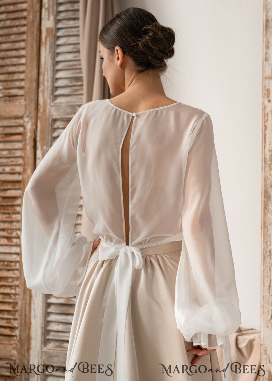 BRIDE bolero, robes, garter LACE WEDDING BOLERO Ivory Silk Wedding bolero long sleeve, Shrug Women Wedding, Bridal Modest Coverup, Boho Blouse for Bride, Bridal Lace Blouse, dress capalet