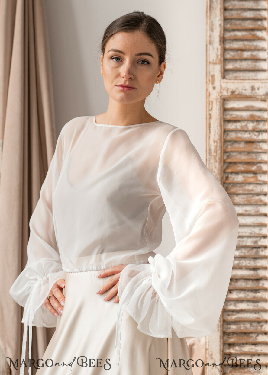 BRIDE bolero, robes, garter LACE WEDDING BOLERO Ivory Silk Wedding bolero long sleeve, Shrug Women Wedding, Bridal Modest Coverup, Boho Blouse for Bride, Bridal Lace Blouse, dress capalet