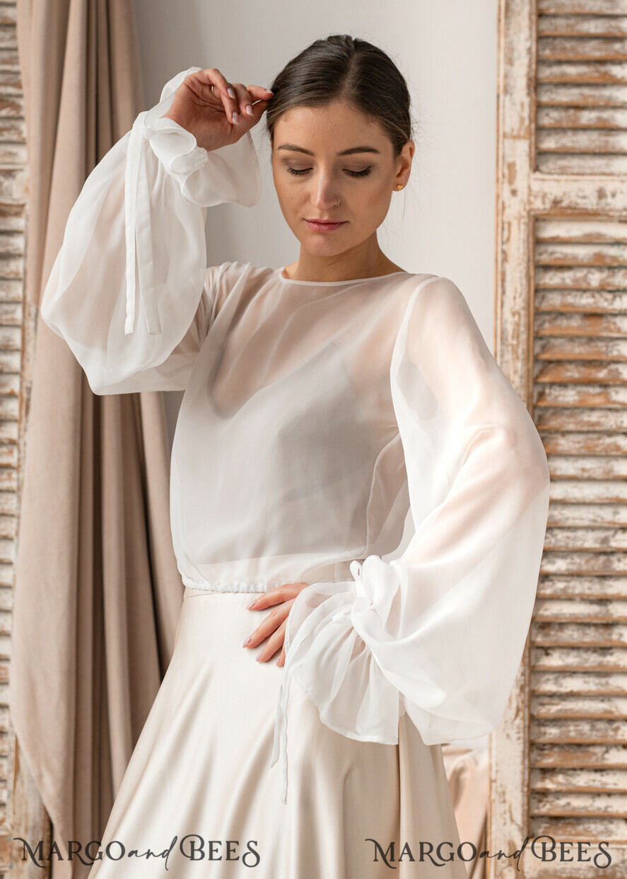 BRIDE bolero, robes, garter LACE WEDDING BOLERO Ivory Silk Wedding bolero long sleeve, Shrug Women Wedding, Bridal Modest Coverup, Boho Blouse for Bride, Bridal Lace Blouse, dress capalet