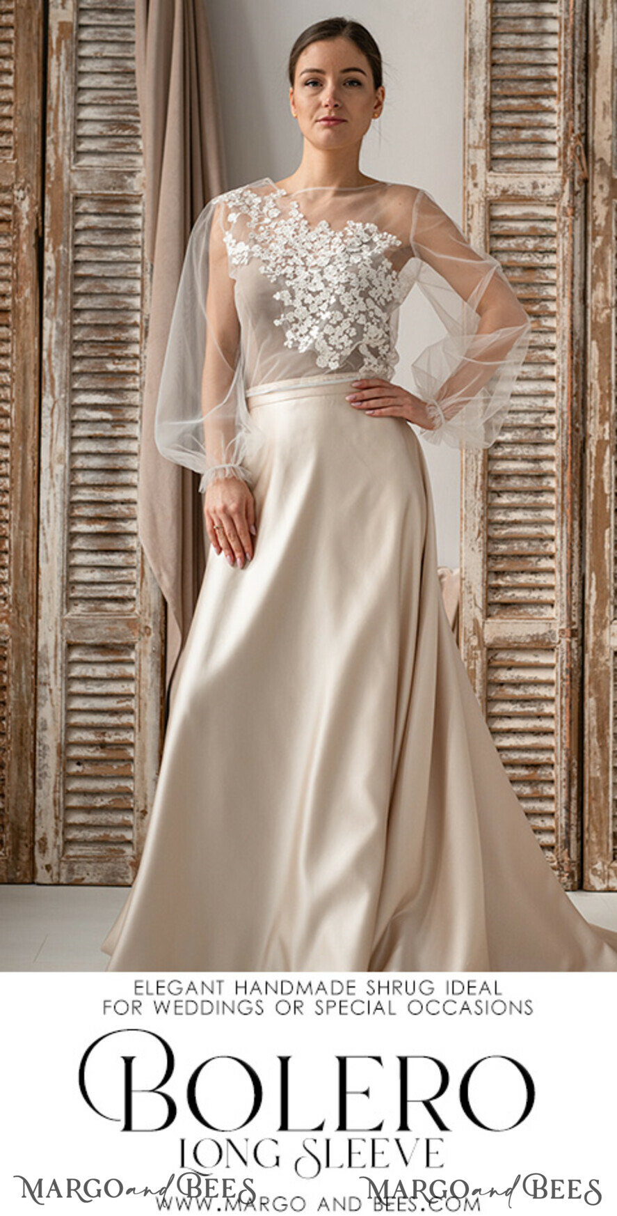 BRIDE bolero, robes, garter LACE WEDDING BOLERO Ivory Lace Wedding bolero long sleeve, Shrug Women Wedding, Bridal Backless Coverup, Ivory Blouse for Bride, Bridal Lace Blouse, dress capalet