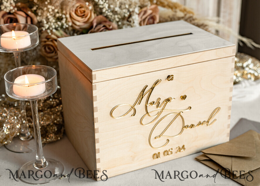 CARD BOXES Wood Eco Rustic Card boxes rustic wood Set Card Box Guestbook & Sign, Wedding Card Box with lock Instant Instax Guestbook, wooden Wedding Money Box Sing Guestbook Set, Card Box with slot and lock cards and gift Arch acrylic sign set