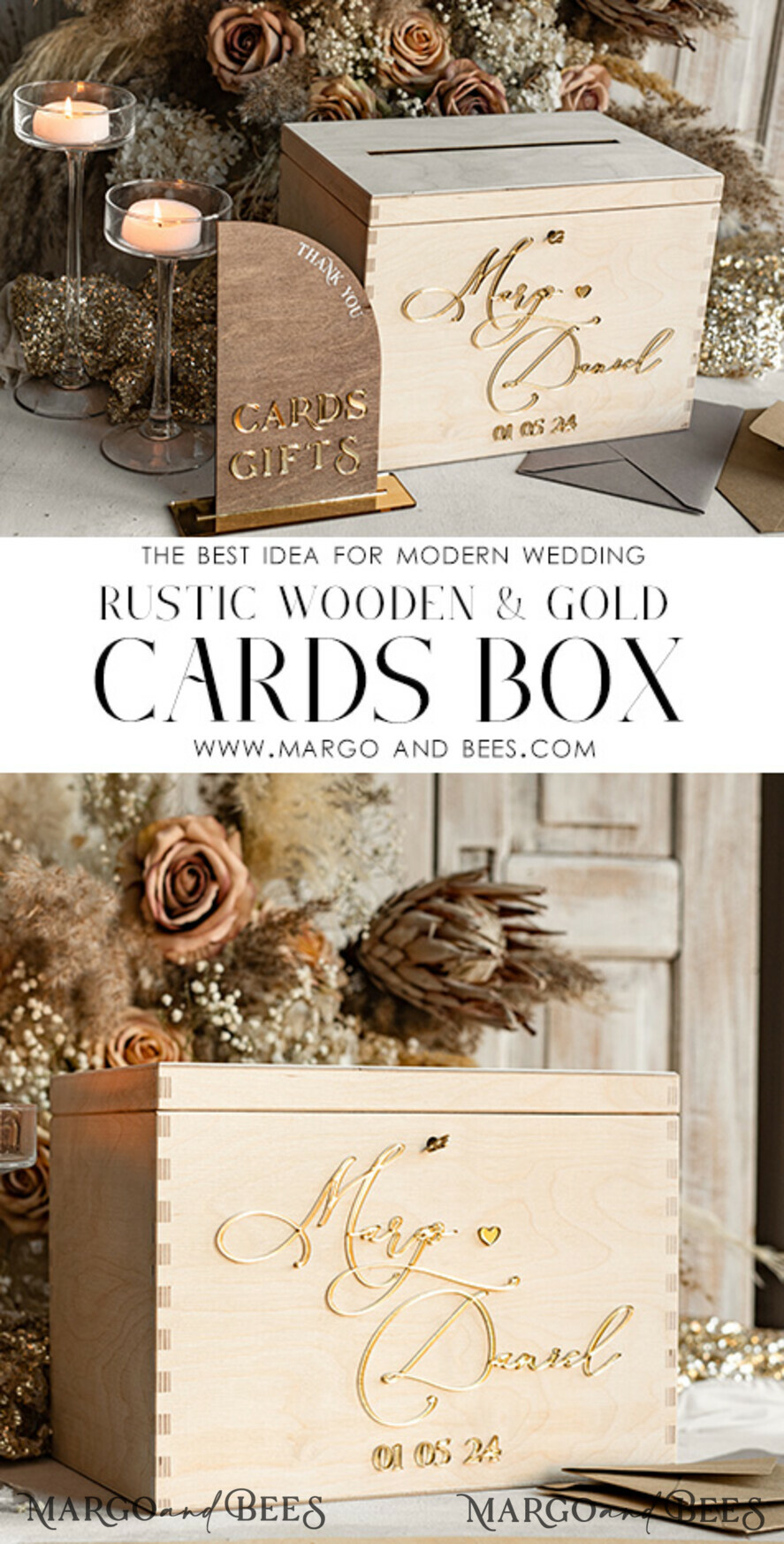 CARD BOXES Wood Eco Rustic Card boxes rustic wood Set Card Box & Sign, Wedding Card Box with lock cards gifts sign with stand, wooden Wedding Money Box Sing Guestbook Set, Card Box with slot and lock cards and gift Arch acrylic sign set